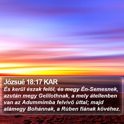 Józsué 18:17 KAR Bible Verse Image