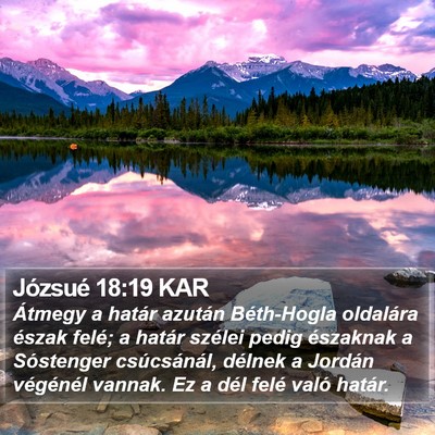 Józsué 18:19 KAR Bible Verse Image
