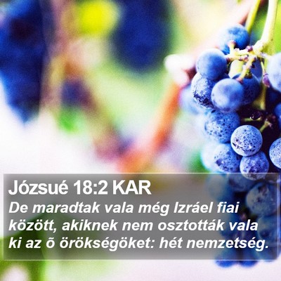 Józsué 18:2 KAR Bible Verse Image