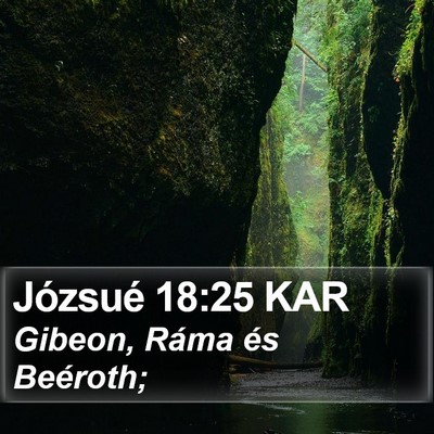Józsué 18:25 KAR Bible Verse Image