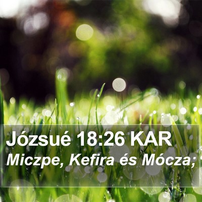 Józsué 18:26 KAR Bible Verse Image