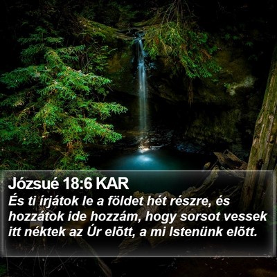 Józsué 18:6 KAR Bible Verse Image