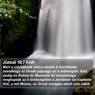 Józsué 18:7 KAR Bible Verse Image