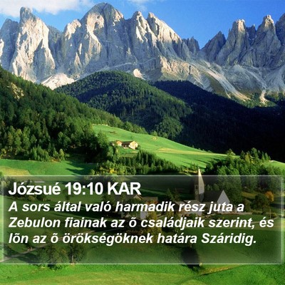 Józsué 19:10 KAR Bible Verse Image