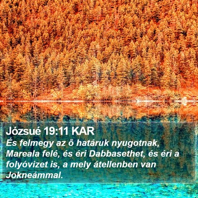 Józsué 19:11 KAR Bible Verse Image