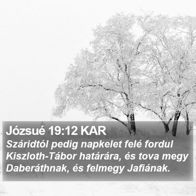 Józsué 19:12 KAR Bible Verse Image