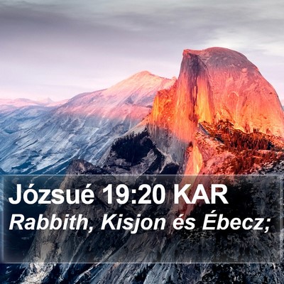Józsué 19:20 KAR Bible Verse Image