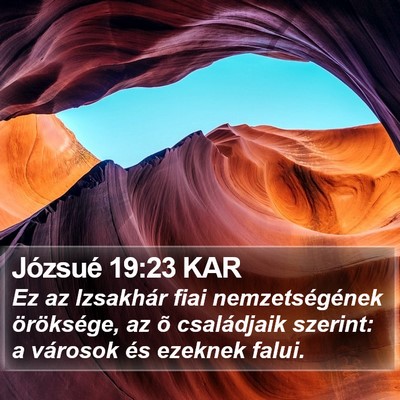 Józsué 19:23 KAR Bible Verse Image