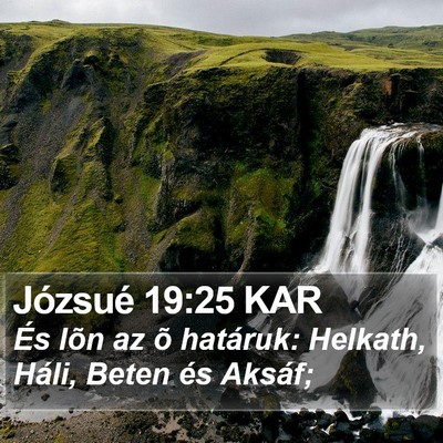 Józsué 19:25 KAR Bible Verse Image