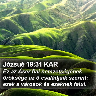 Józsué 19:31 KAR Bible Verse Image