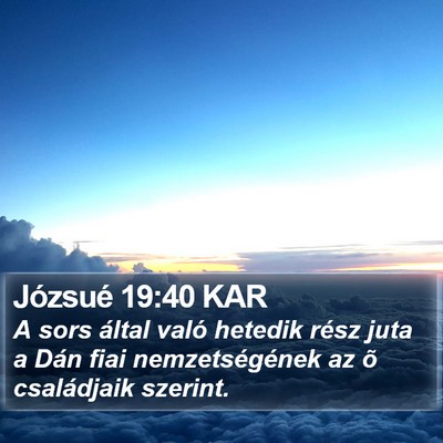 Józsué 19:40 KAR Bible Verse Image