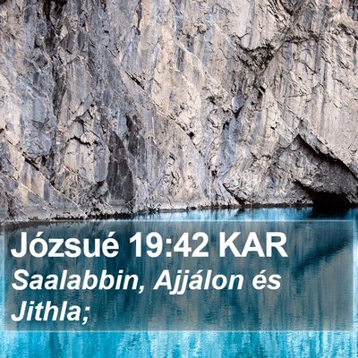 Józsué 19:42 KAR Bible Verse Image