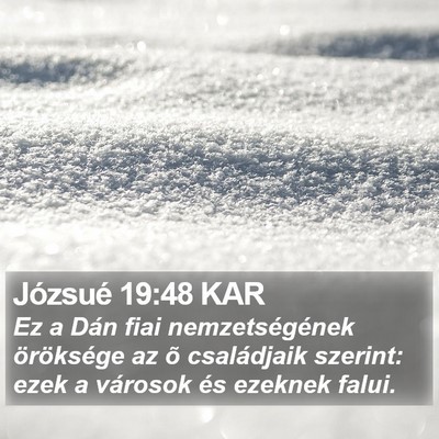 Józsué 19:48 KAR Bible Verse Image