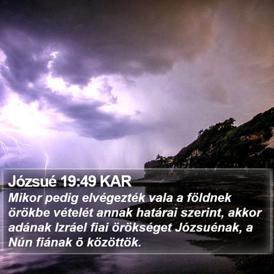 Józsué 19:49 KAR Bible Verse Image