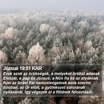 Józsué 19:51 KAR Bible Verse Image