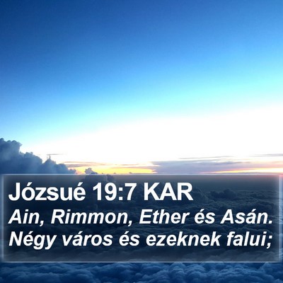 Józsué 19:7 KAR Bible Verse Image