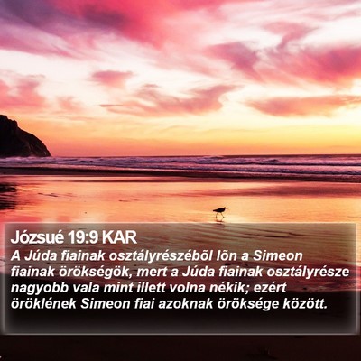 Józsué 19:9 KAR Bible Verse Image