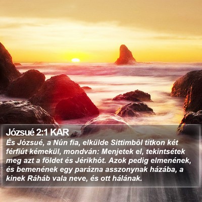 Józsué 2:1 KAR Bible Verse Image