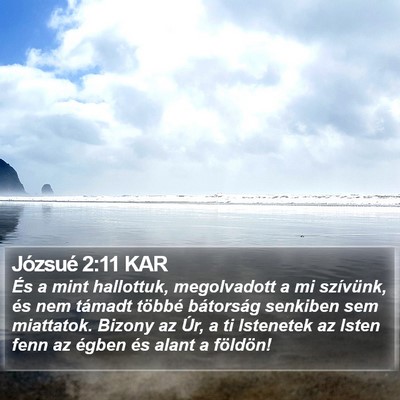 Józsué 2:11 KAR Bible Verse Image