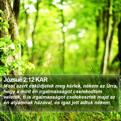 Józsué 2:12 KAR Bible Verse Image
