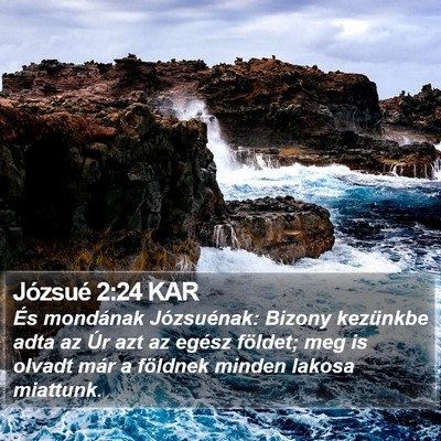 Józsué 2:24 KAR Bible Verse Image