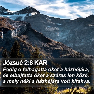 Józsué 2:6 KAR Bible Verse Image