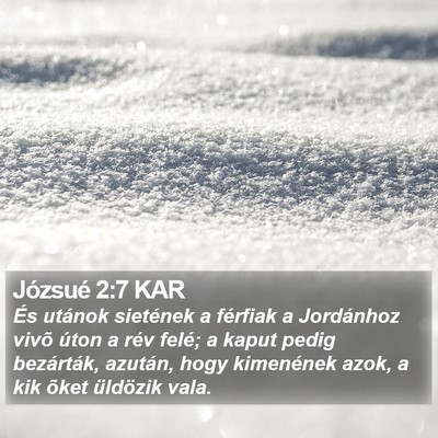 Józsué 2:7 KAR Bible Verse Image