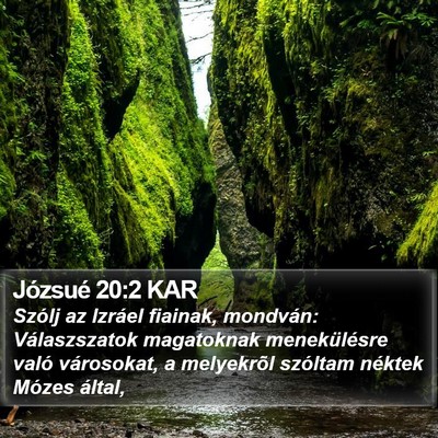 Józsué 20:2 KAR Bible Verse Image