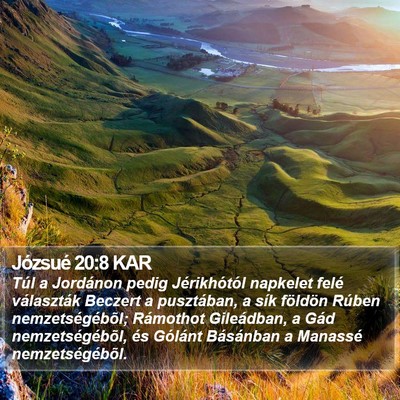 Józsué 20:8 KAR Bible Verse Image