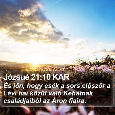 Józsué 21:10 KAR Bible Verse Image