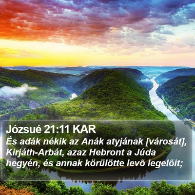 Józsué 21:11 KAR Bible Verse Image