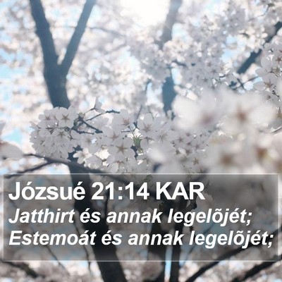 Józsué 21:14 KAR Bible Verse Image