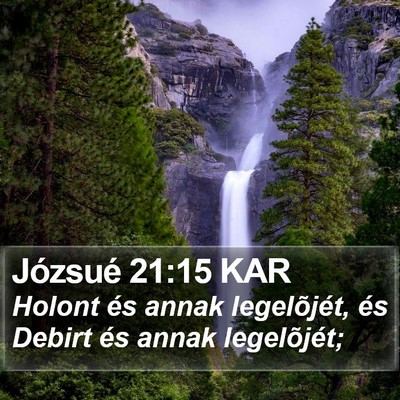 Józsué 21:15 KAR Bible Verse Image
