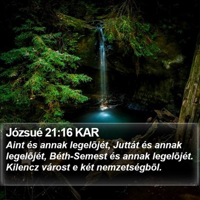 Józsué 21:16 KAR Bible Verse Image