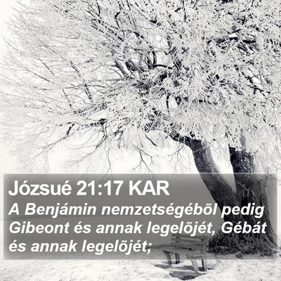 Józsué 21:17 KAR Bible Verse Image