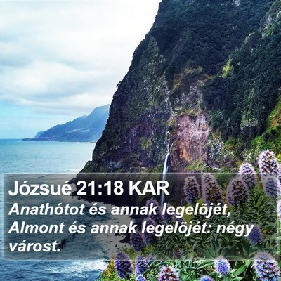 Józsué 21:18 KAR Bible Verse Image