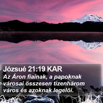 Józsué 21:19 KAR Bible Verse Image