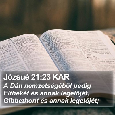 Józsué 21:23 KAR Bible Verse Image