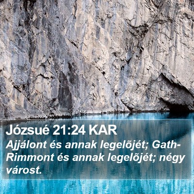 Józsué 21:24 KAR Bible Verse Image