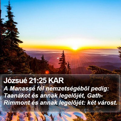 Józsué 21:25 KAR Bible Verse Image