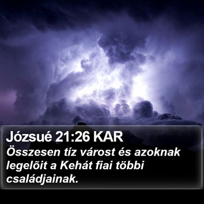 Józsué 21:26 KAR Bible Verse Image