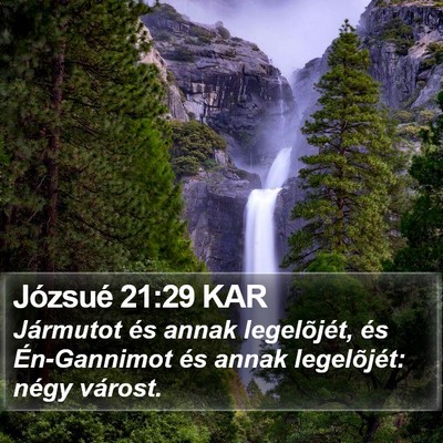 Józsué 21:29 KAR Bible Verse Image