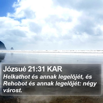 Józsué 21:31 KAR Bible Verse Image