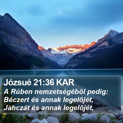 Józsué 21:36 KAR Bible Verse Image