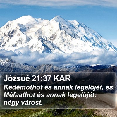 Józsué 21:37 KAR Bible Verse Image