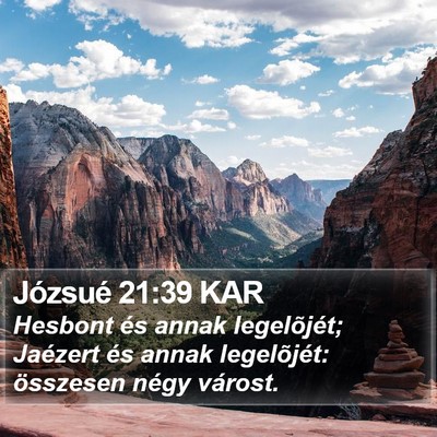 Józsué 21:39 KAR Bible Verse Image