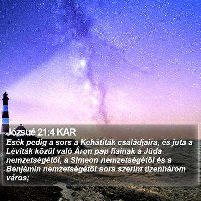 Józsué 21:4 KAR Bible Verse Image