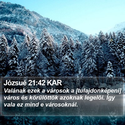 Józsué 21:42 KAR Bible Verse Image