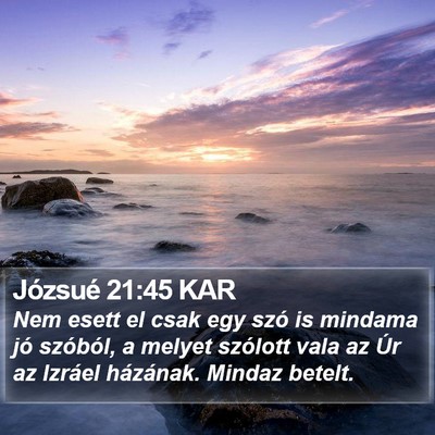 Józsué 21:45 KAR Bible Verse Image