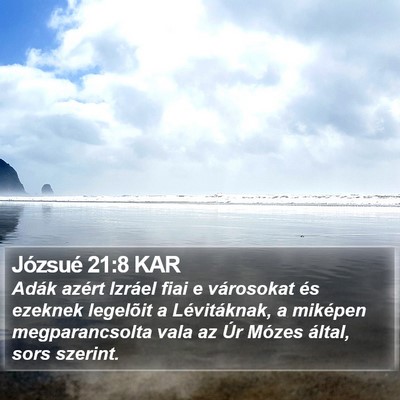 Józsué 21:8 KAR Bible Verse Image